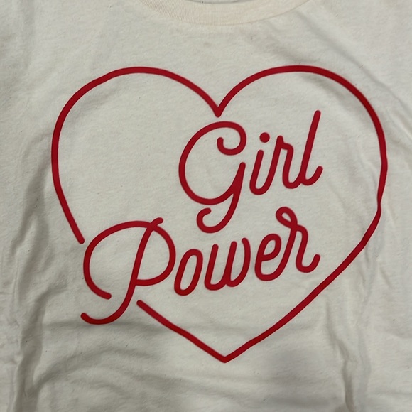 Slim fit the shirt with “Girl Power.” Never worn. - Picture 4 of 4